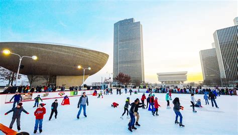 Ice skating returns to the Empire State Plaza